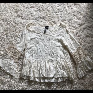 Boho bell sleeve top